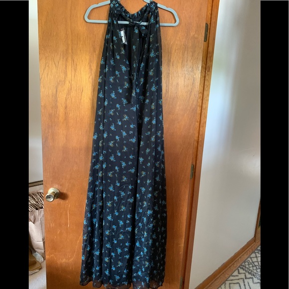 Free People The Edge Of Love Jumpsuit Black Motif Sz XS - Picture 5 of 10